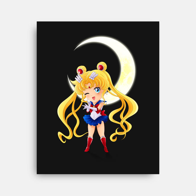 Chibi Moon-none stretched canvas-dinshoran