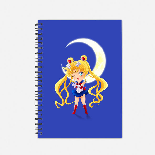 Chibi Moon-none dot grid notebook-dinshoran