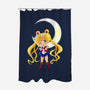 Chibi Moon-none polyester shower curtain-dinshoran