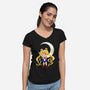 Chibi Moon-womens v-neck tee-dinshoran