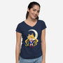 Chibi Moon-womens v-neck tee-dinshoran