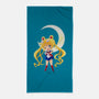 Chibi Moon-none beach towel-dinshoran