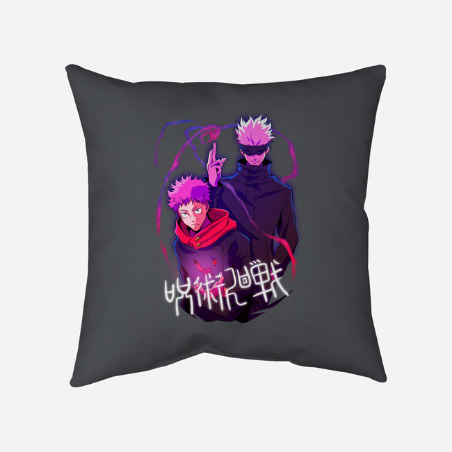 Curse Spirits-none removable cover w insert throw pillow-Conjura Geek