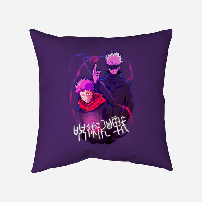 Curse Spirits-none removable cover w insert throw pillow-Conjura Geek