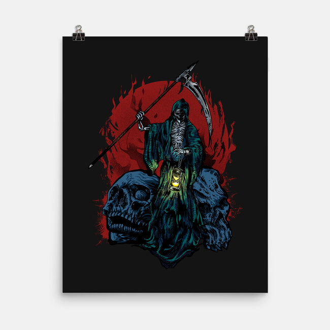 Death And Skulls-none matte poster-Superblitz