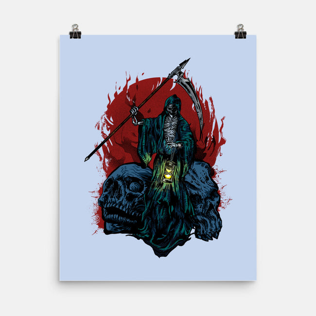 Death And Skulls-none matte poster-Superblitz