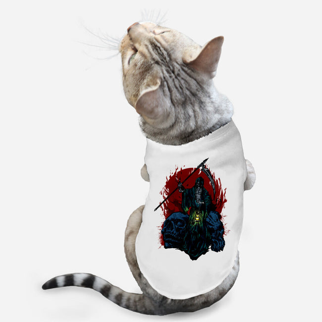Death And Skulls-cat basic pet tank-Superblitz