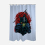 Death And Skulls-none polyester shower curtain-Superblitz