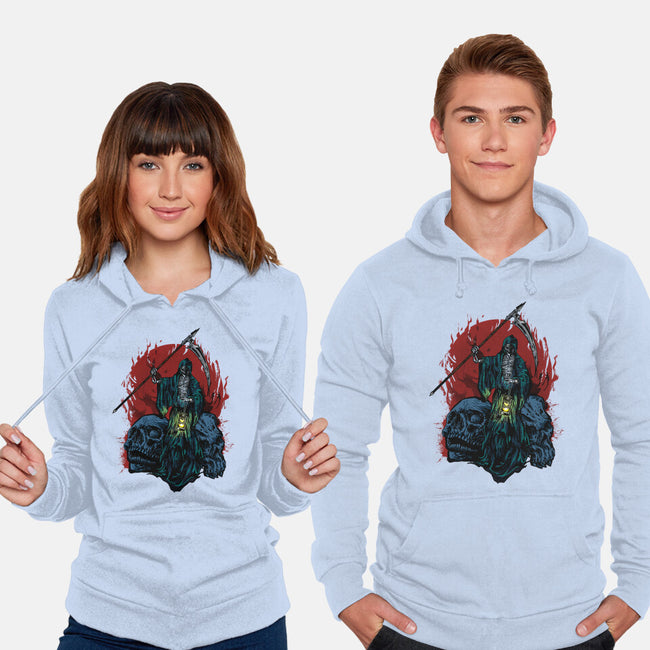 Death And Skulls-unisex pullover sweatshirt-Superblitz