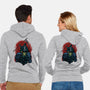 Death And Skulls-unisex zip-up sweatshirt-Superblitz