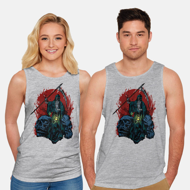 Death And Skulls-unisex basic tank-Superblitz