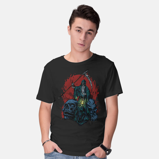 Death And Skulls-mens basic tee-Superblitz
