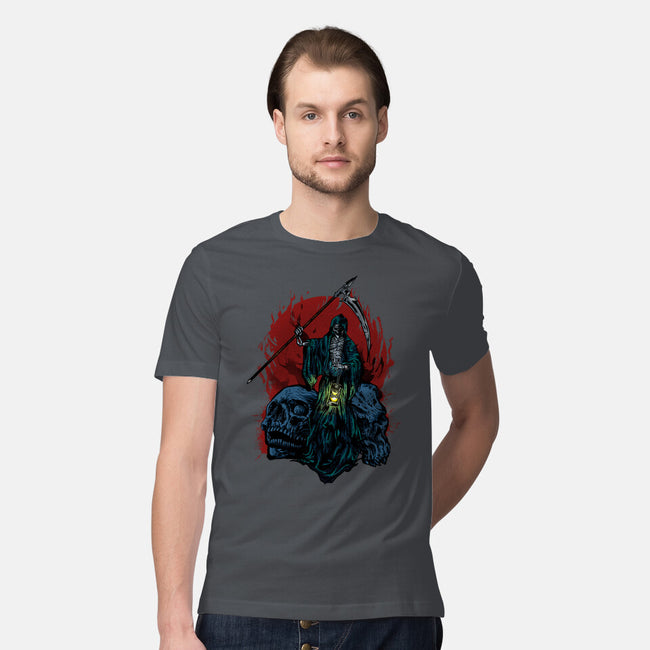 Death And Skulls-mens premium tee-Superblitz