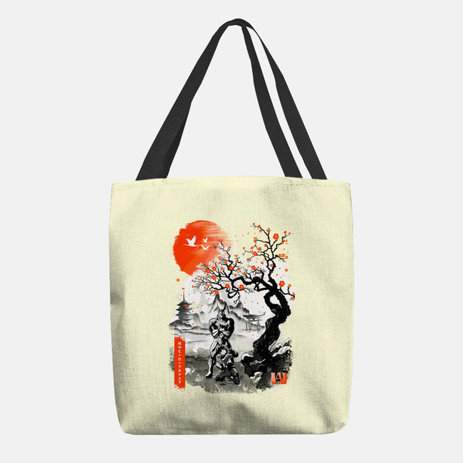 Deku And All Might-none basic tote bag-RonStudio