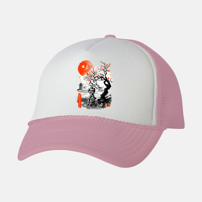 Deku And All Might-unisex trucker hat-RonStudio