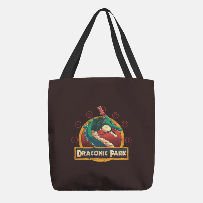 Draconic Park-none basic tote bag-Arigatees