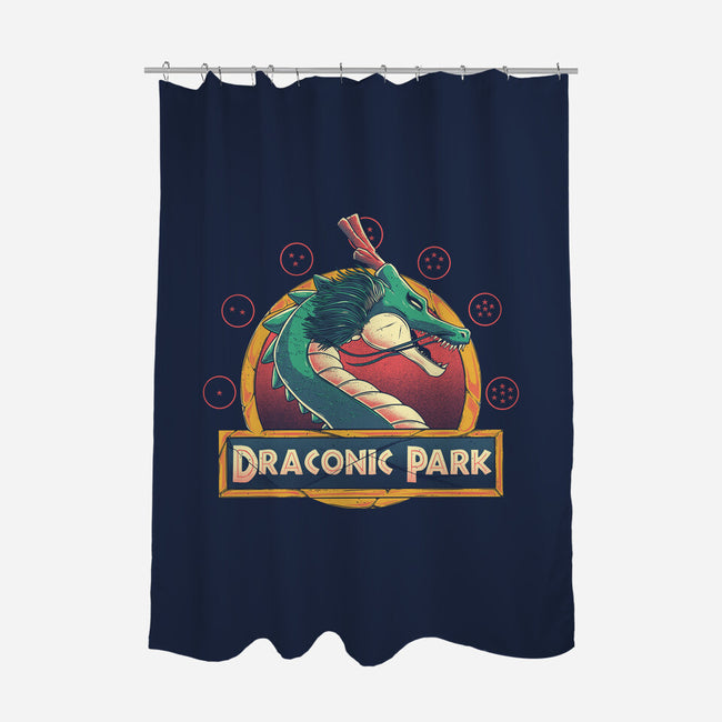 Draconic Park-none polyester shower curtain-Arigatees