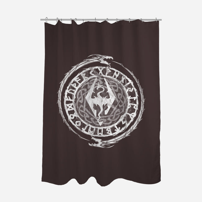 Dragon Born-none polyester shower curtain-Liewrite