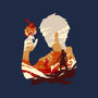 Fire And Lightning-womens fitted tee-RamenBoy
