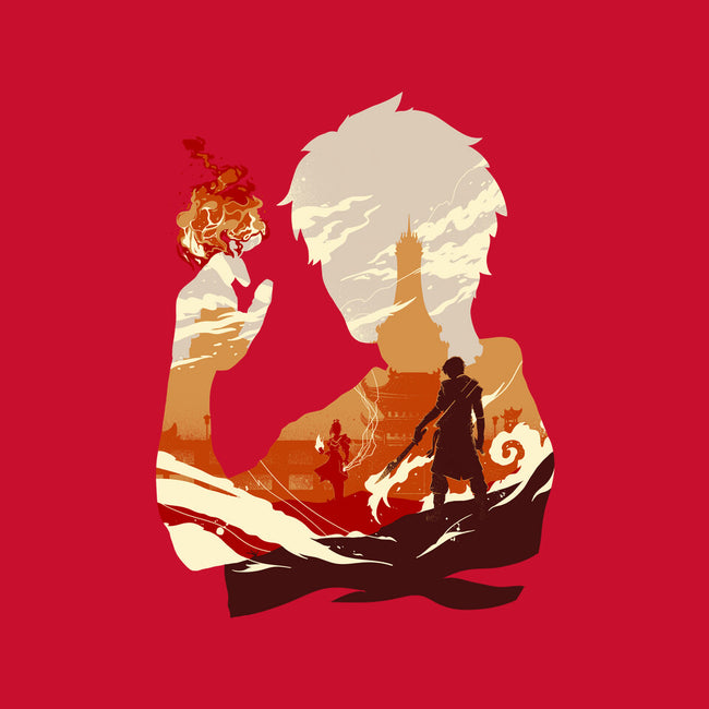 Fire And Lightning-none removable cover w insert throw pillow-RamenBoy