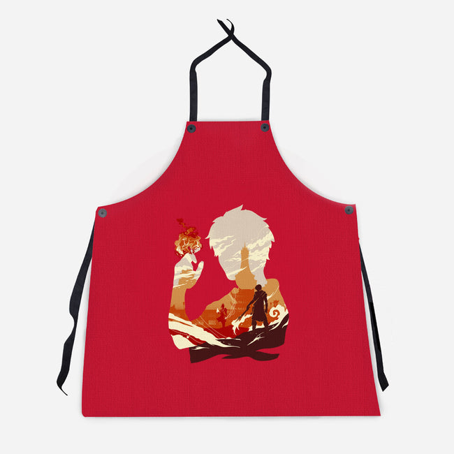 Fire And Lightning-unisex kitchen apron-RamenBoy