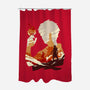 Fire And Lightning-none polyester shower curtain-RamenBoy