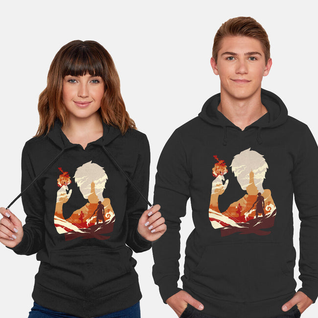 Fire And Lightning-unisex pullover sweatshirt-RamenBoy