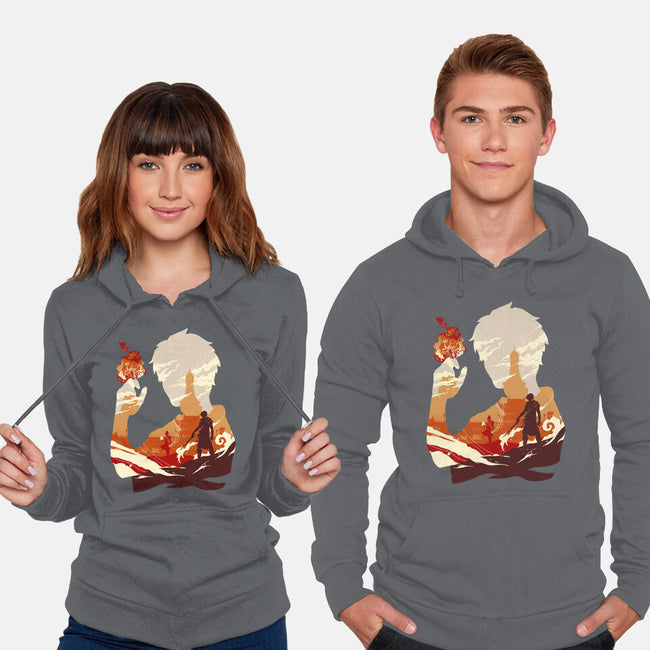 Fire And Lightning-unisex pullover sweatshirt-RamenBoy