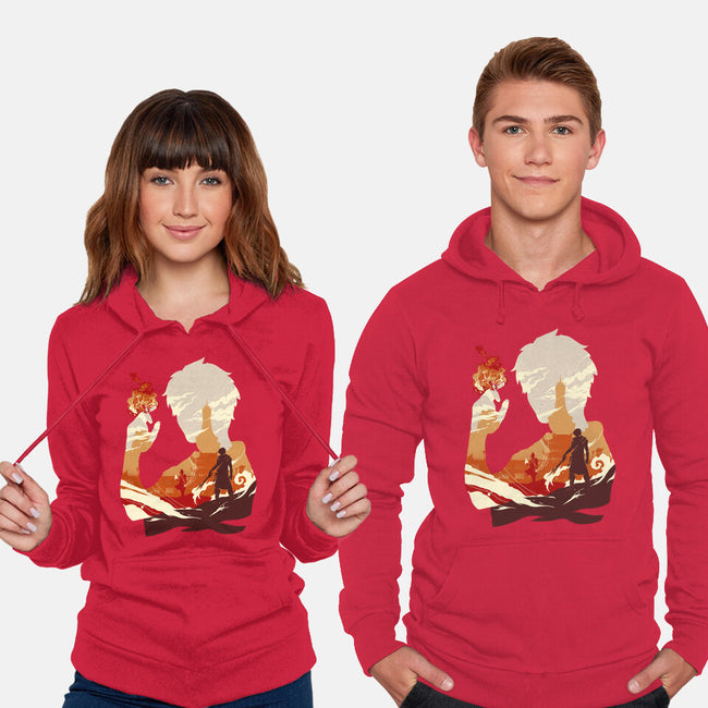 Fire And Lightning-unisex pullover sweatshirt-RamenBoy