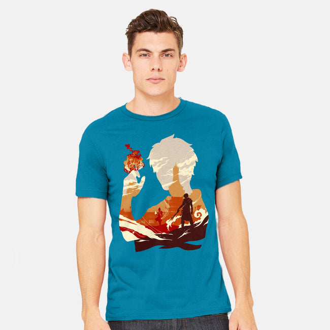 Fire And Lightning-mens heavyweight tee-RamenBoy