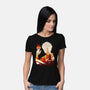 Fire And Lightning-womens basic tee-RamenBoy