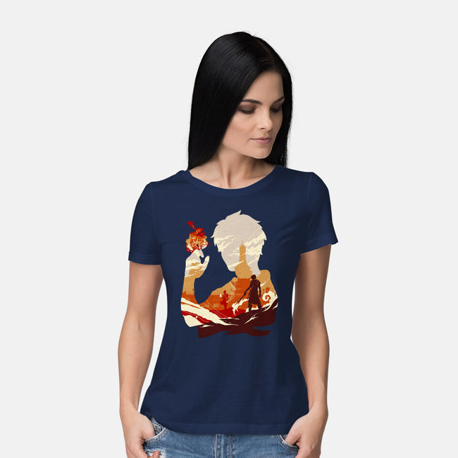 Fire And Lightning-womens basic tee-RamenBoy