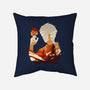 Fire And Lightning-none removable cover w insert throw pillow-RamenBoy