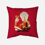 Fire And Lightning-none removable cover w insert throw pillow-RamenBoy