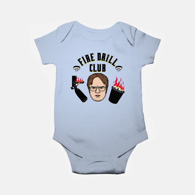 Fire Drill Club-baby basic onesie-Raffiti