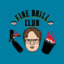 Fire Drill Club-none removable cover w insert throw pillow-Raffiti