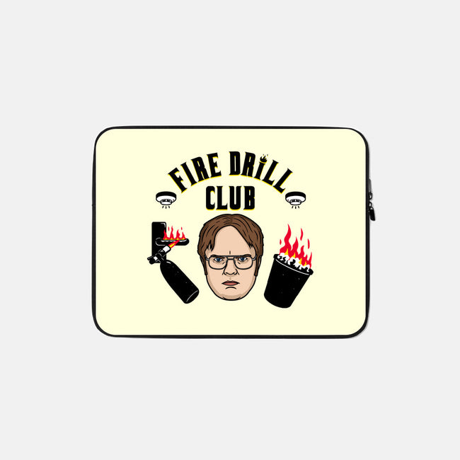 Fire Drill Club-none zippered laptop sleeve-Raffiti