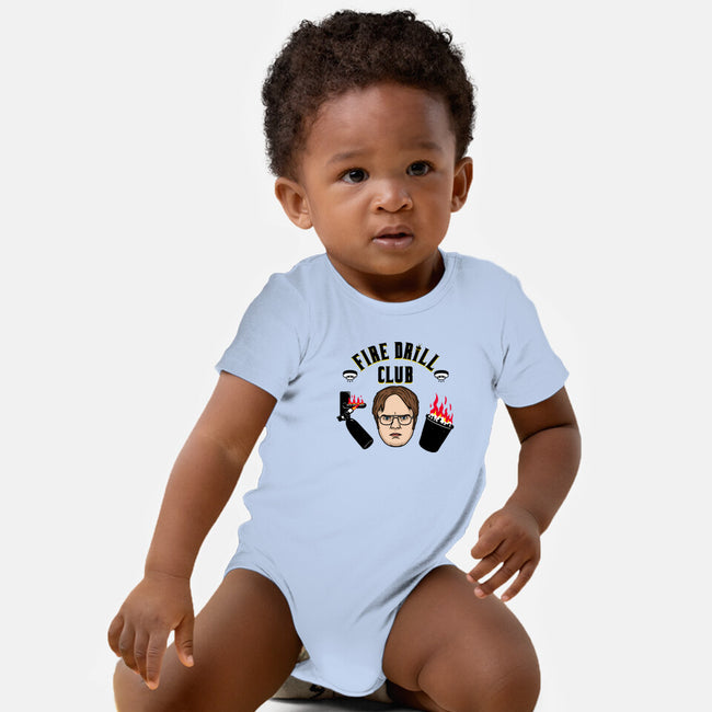 Fire Drill Club-baby basic onesie-Raffiti