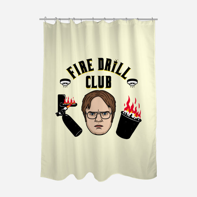 Fire Drill Club-none polyester shower curtain-Raffiti