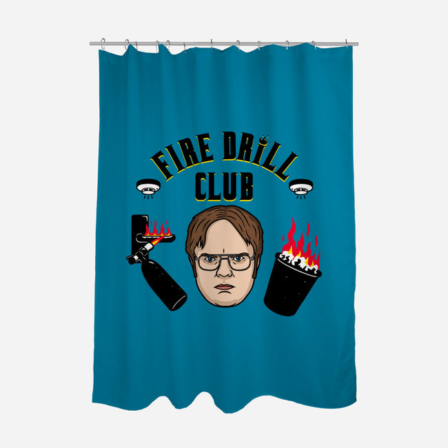 Fire Drill Club-none polyester shower curtain-Raffiti