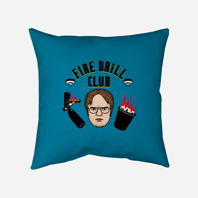 Fire Drill Club-none removable cover w insert throw pillow-Raffiti