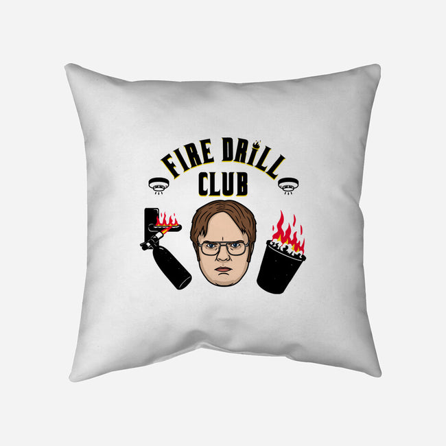 Fire Drill Club-none removable cover w insert throw pillow-Raffiti