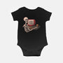 Game Over Skull-baby basic onesie-eduely