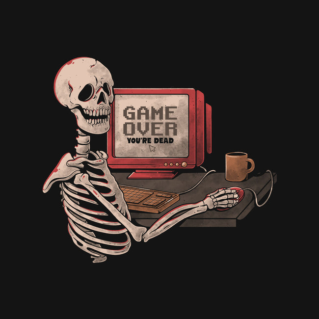 Game Over Skull-none glossy sticker-eduely
