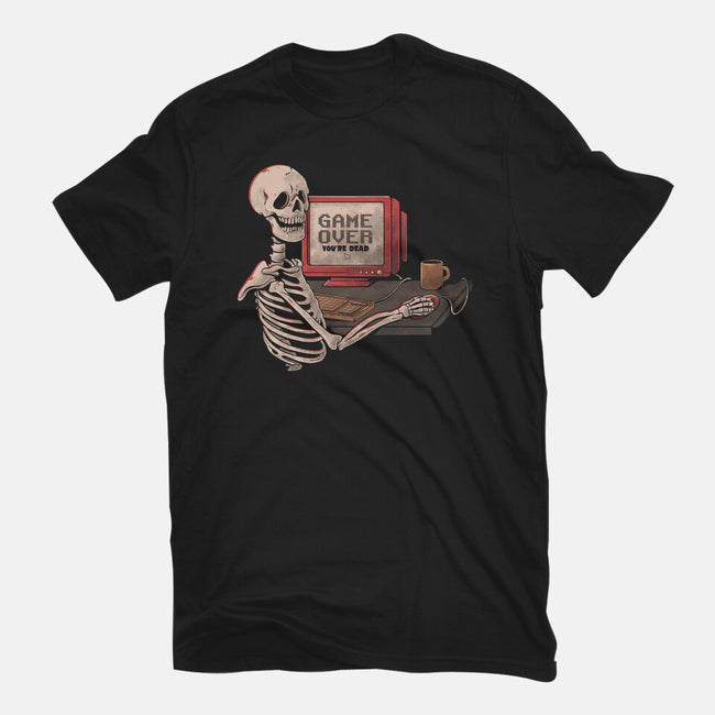 Game Over Skull-mens heavyweight tee-eduely