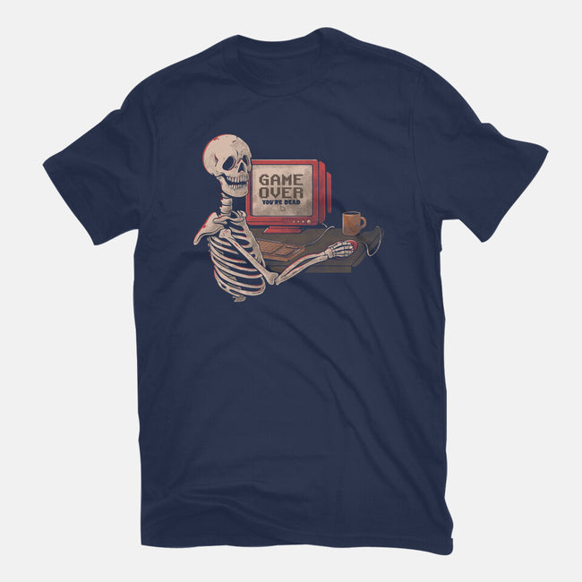 Game Over Skull-youth basic tee-eduely