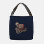 Game Over Skull-none adjustable tote bag-eduely