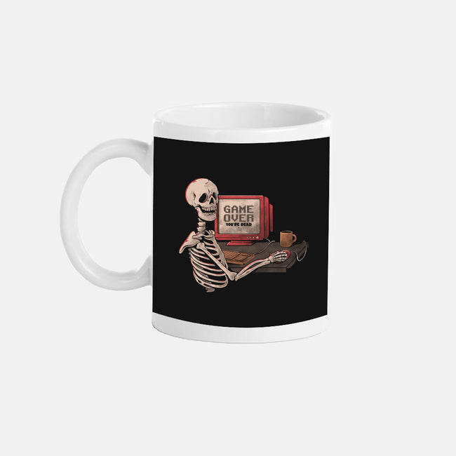 Game Over Skull-none mug drinkware-eduely