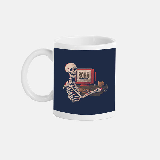Game Over Skull-none mug drinkware-eduely