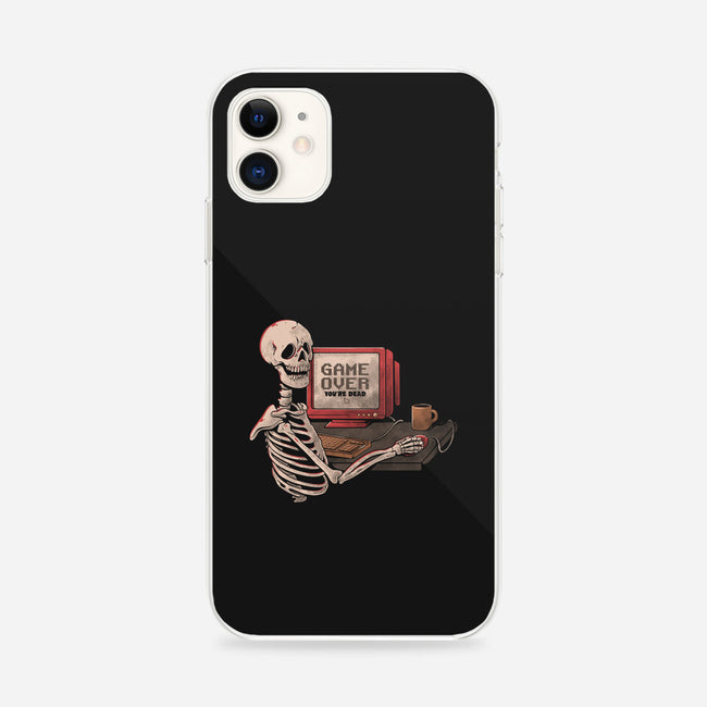 Game Over Skull-iphone snap phone case-eduely